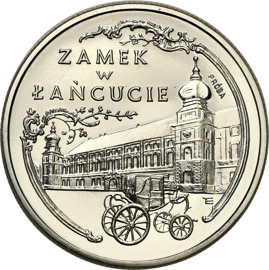 PRL. PRÓBA Nikiel 20 000 złotych 1993 – Zamek w Łańcucie